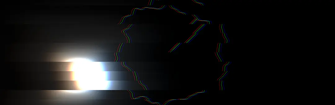 ProVisHDのDimension Glitchビジュアライザー - 収録された29種類のビジュアライザーの1つ